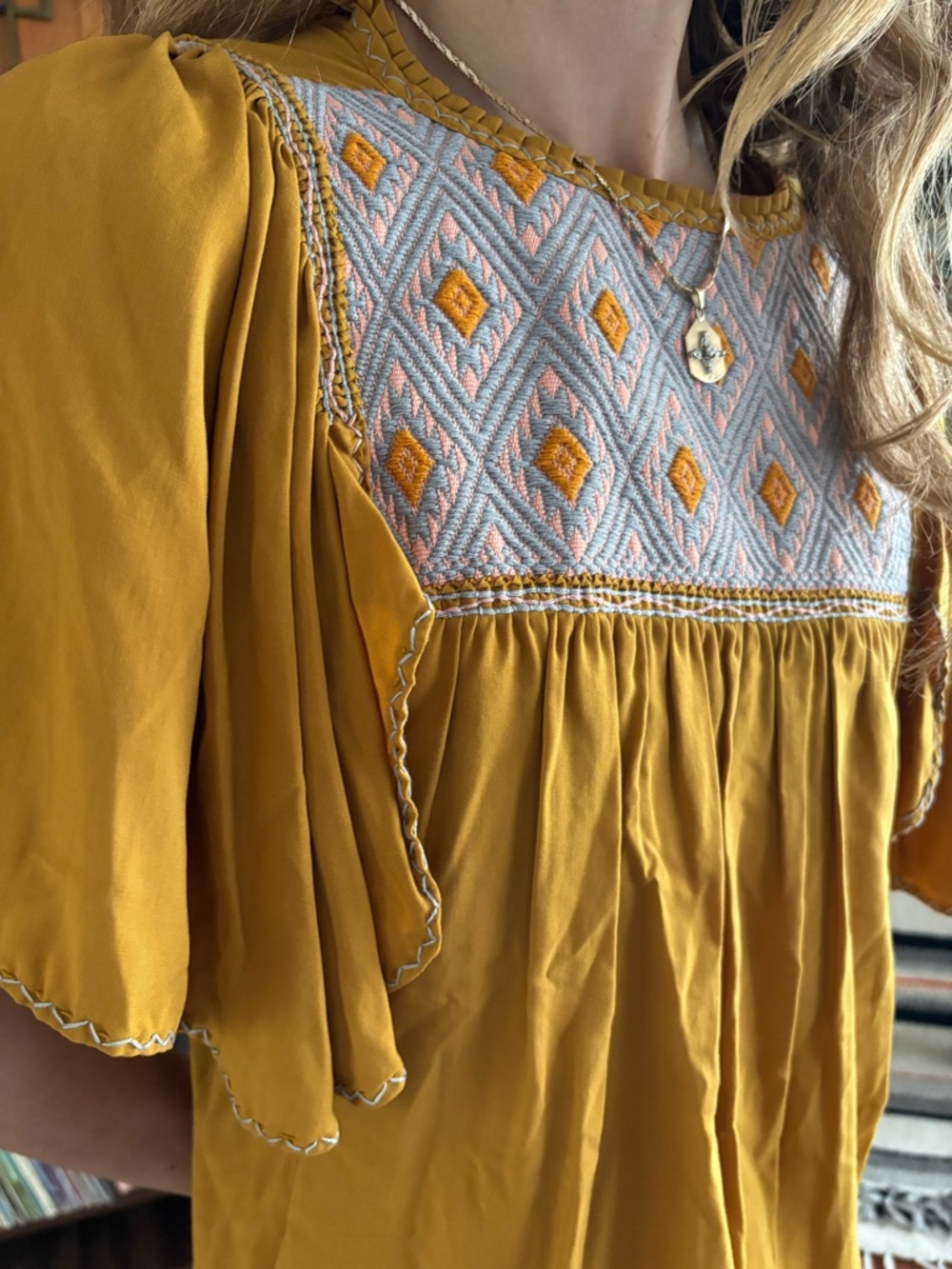 Handmade Mexican Boho Blouse M